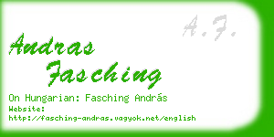 andras fasching business card