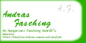 andras fasching business card